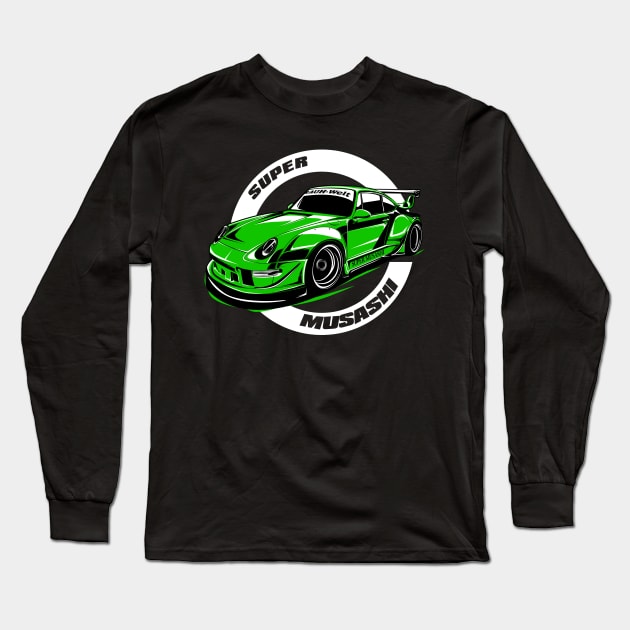 Rauh Welt Begriff Green Long Sleeve T-Shirt by aredie19